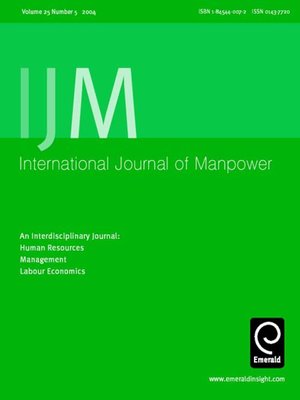 cover image of International Journal of Manpower, Volume 25, Issue 5
